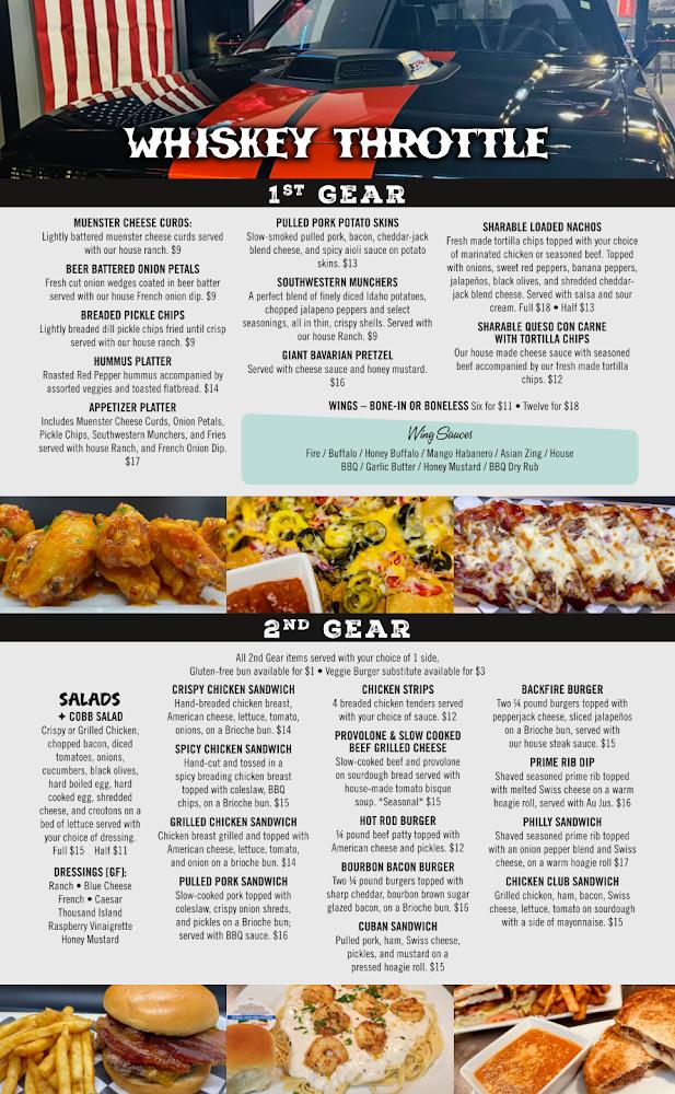 Whiskey Throttle Bar & Grill Menu image 1