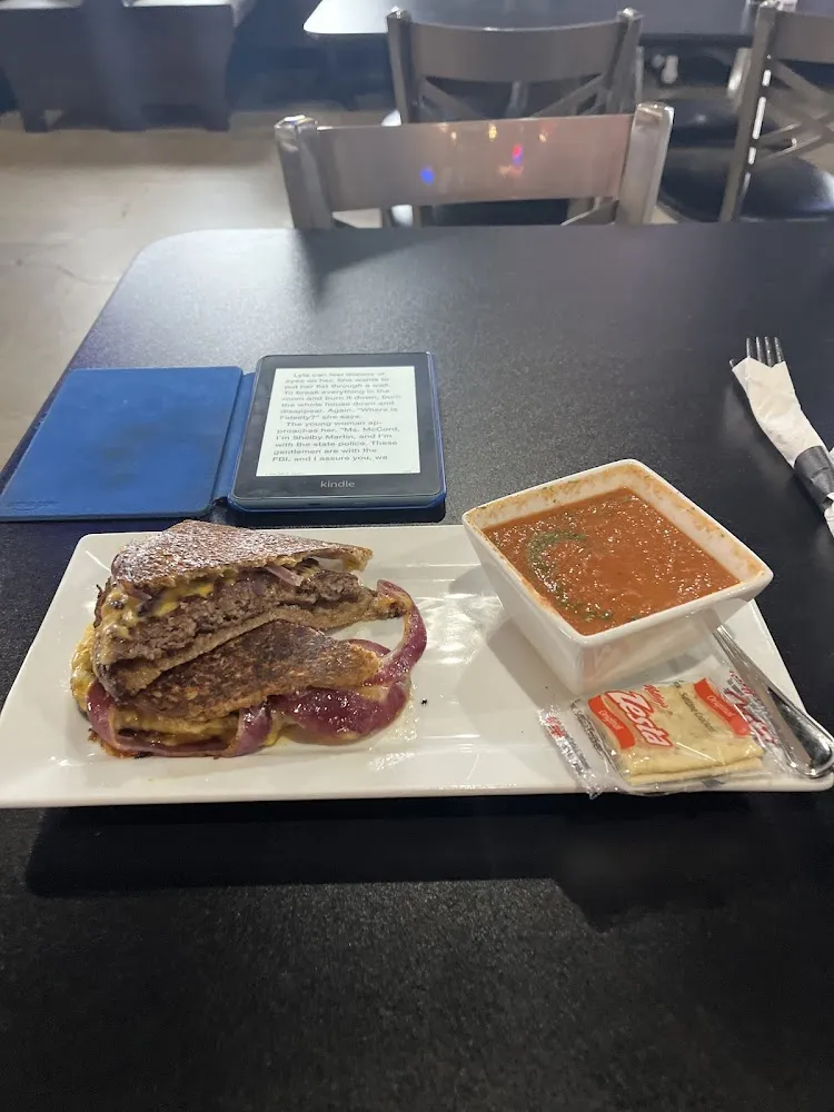 Patty Melt with Tomato Bisque Soup